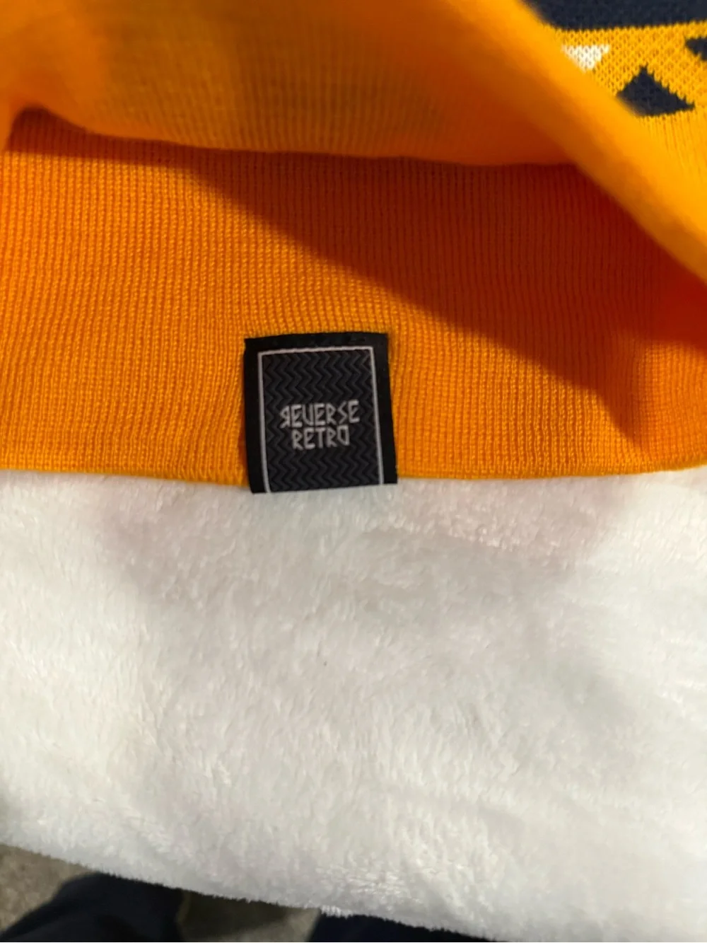 Nashville Predators Orange & Navy Pom Beanie Hat